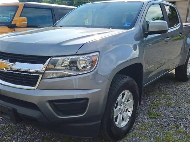 2019 Chevrolet Colorado 4WD Work Truck in Satin Steel Metallic — front three-quarter view