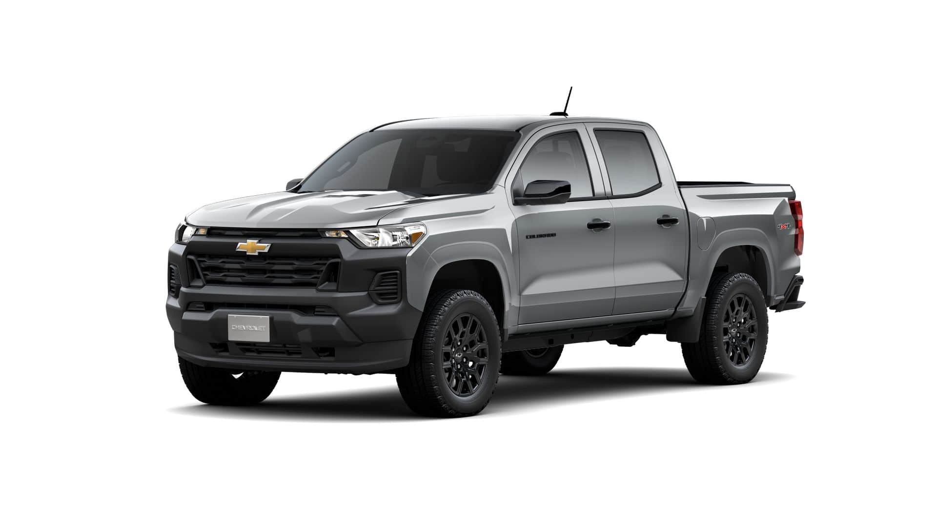 2026 Chevrolet Colorado WT in Sterling Gray Metallic — front three-quarter view