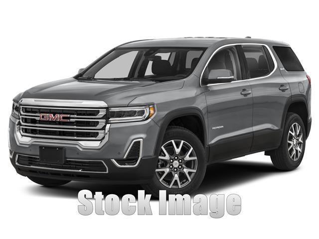2023 GMC Acadia SLE in Volcanic Red Tintcoat — front three-quarter view