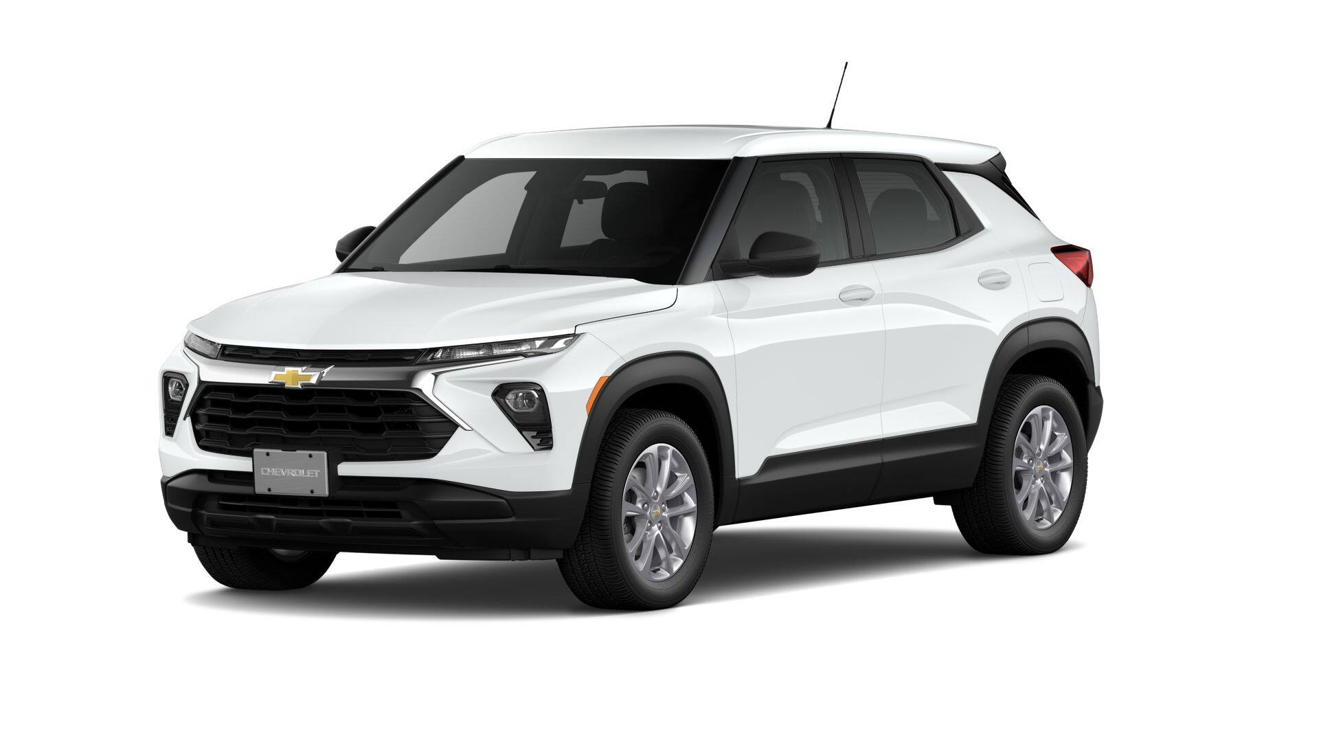 2026 Chevrolet Trailblazer LS in Summit White — front three-quarter view